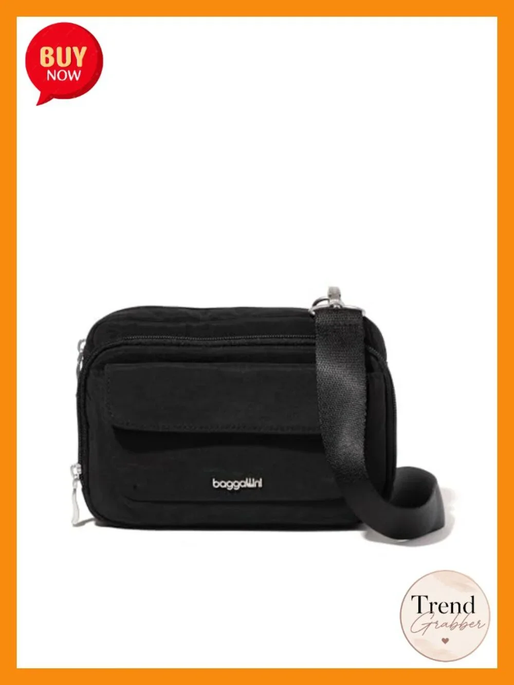 Nylon Lightweight Crossbody Convertible Waistpack RFID